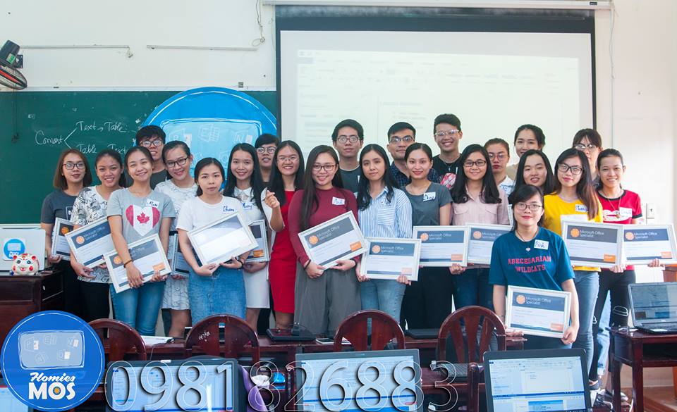 Tham gia khóa học luyện thi MOS ở đâu