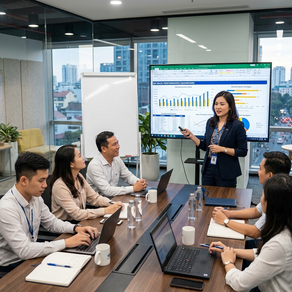 tầm nhìn trung tâm tin học văn phòng mos phần 2